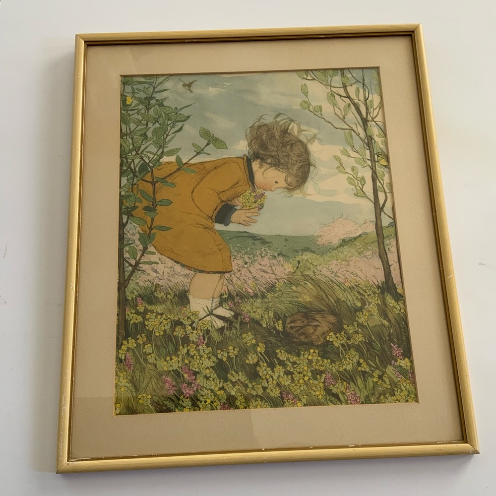 Little Girl in Nature Artwork